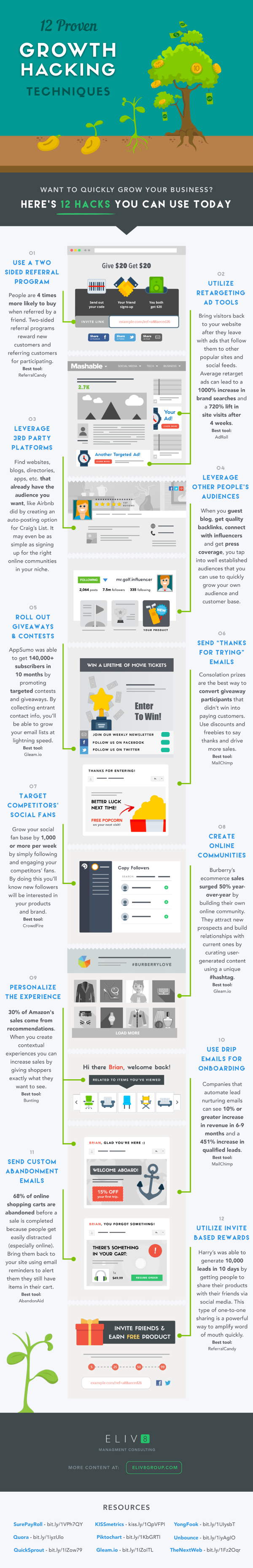 growth hacking ecommerce infographic