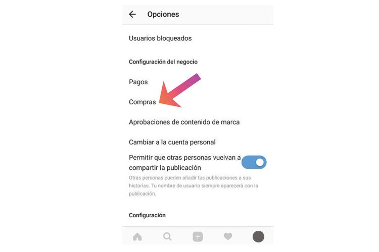 Activar Instagram Shopping 