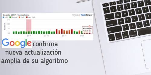 Google confirma nueva actualización amplia de su algoritmo|fluctuaciones semrush|fluctuaciones en el algoritmo pws|volatilidad serps