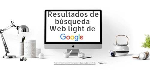 Resultados de búsqueda Web light de Google