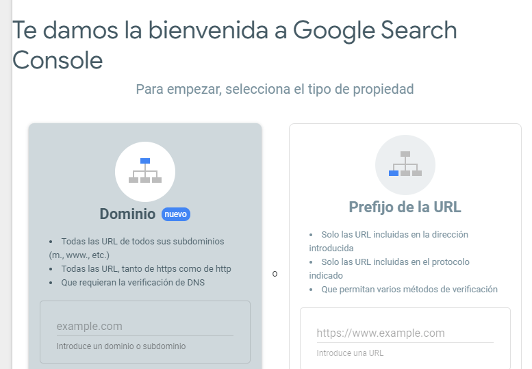 incio google search console