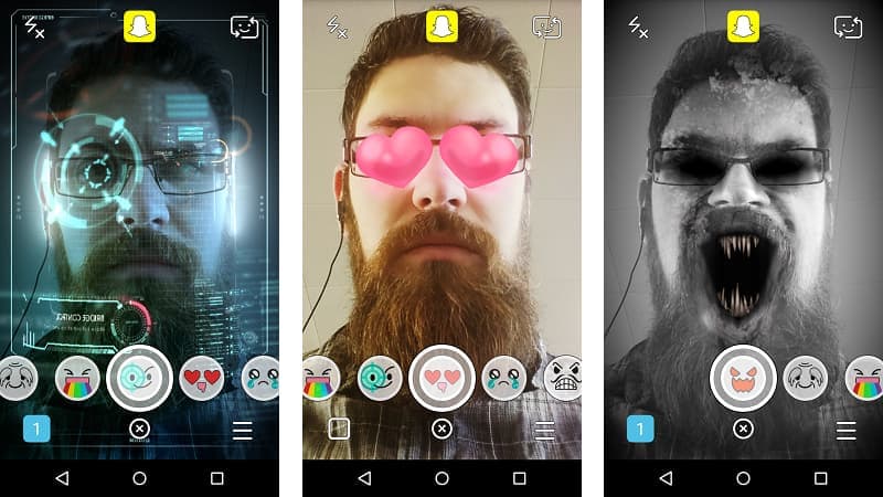 filtros realidad aumentada snapchat