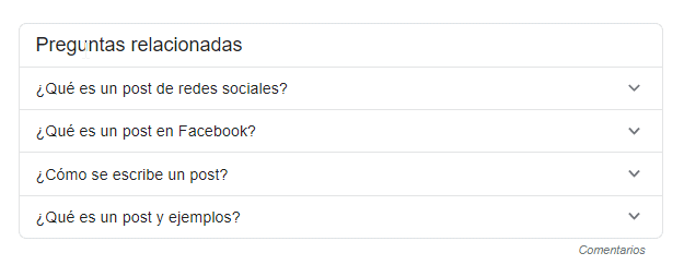 preguntas relacionadas