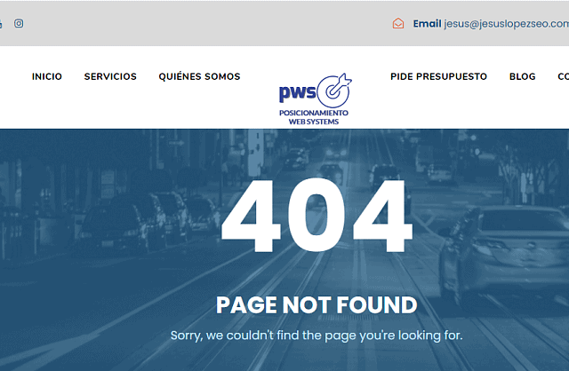 404 page not found