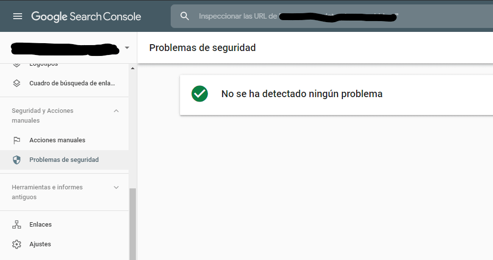 seguridad google search console