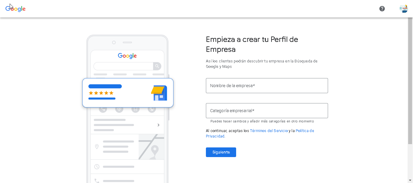 perfil google mi negocio