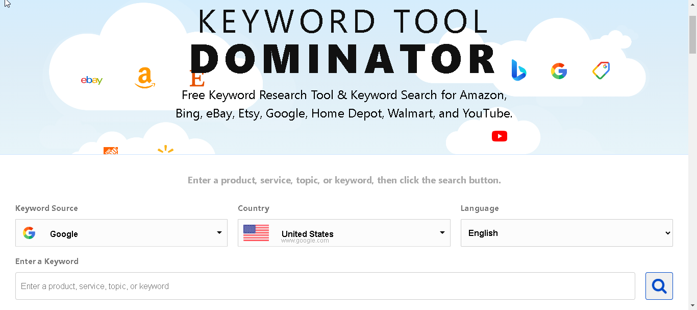 keyword tool dominator