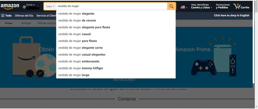keywords en amazon