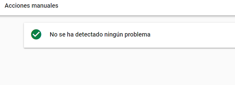 acciones manuales search console