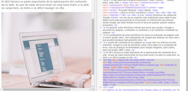 imagen y su texto alt en html