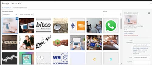 texto alt en wordpress