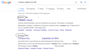 anuncio en serp