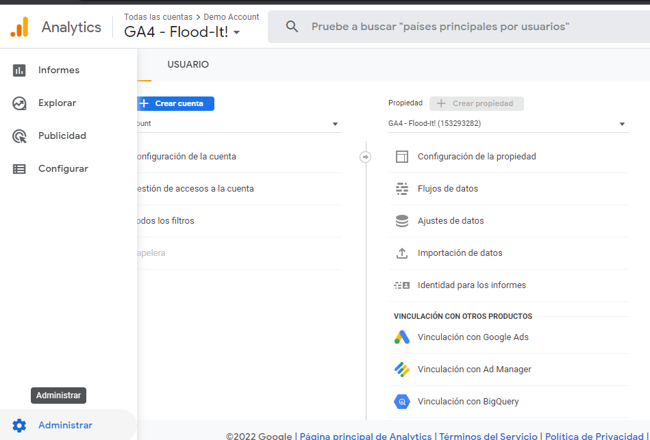 crear cuenta ga