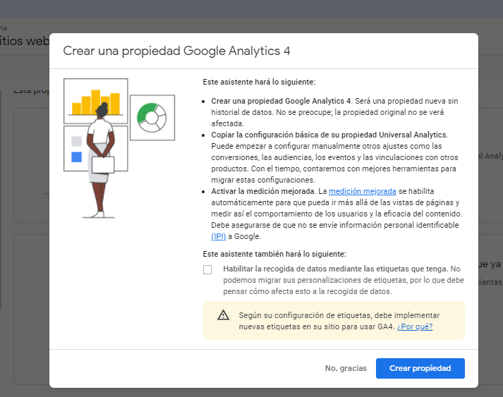 crear propiedad ga4