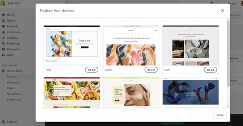 temas en shopify