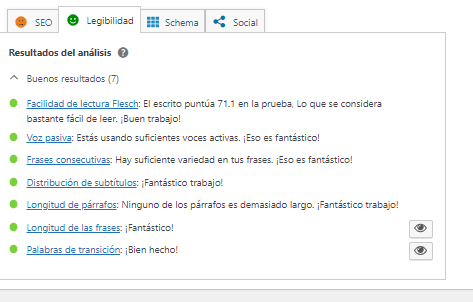 legibilidad yoast seo